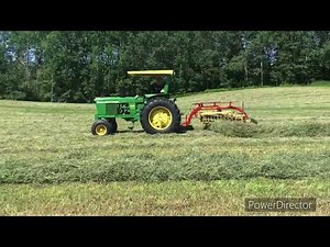 John Deere 3020 (1969) & New Holland Rake 258 🚜 🇨🇦 🍻🌎👍