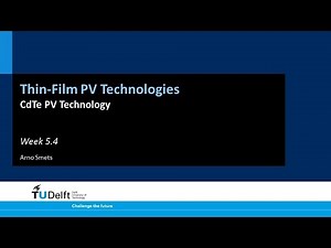 5.4 CdTe PV Technology