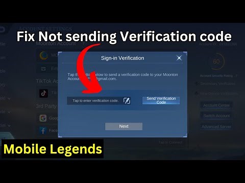 Mobile Legends Not Sending Verification Code (Quick fix)