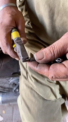 Spring hooks in center process by hand #diy #shorts