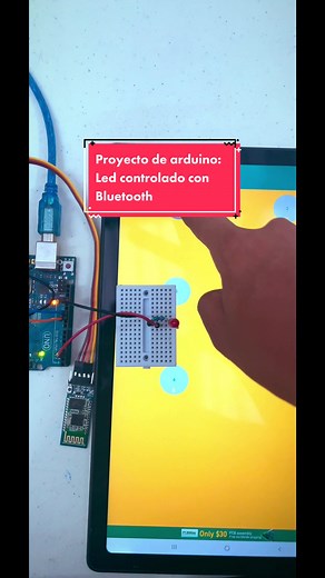Proyecto de arduino: Led controlado con Bluetooth. Se utiliza un módulo Bluetooth HC-05, que funciona con el sistema operativo de android. #led #arduino #arduinoproject #arduinomaker #aprendeentiktok #programming #futur #autamatizacion #robotics #engeneering #circuits #tecnología #programacion #robotica #mecatronica #bluetooth #hc05 #HC05 #hc06 #HC06