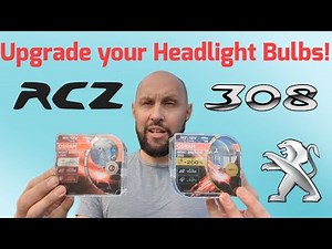How to replace the front headlight bulb of the Peugeot 308