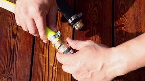 UNWAVER 3/4" Garden Hose Repair Connector Kit with Clamps,Fit for 5/8" Brass Hose Fitting,Male and Female Water Hose Repair Adapter,Quick Leak Fix Replacement Adapters Ends-4 Set