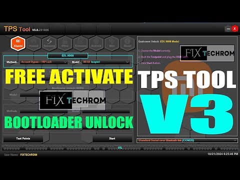 TPS Tool V3 | Bypass All New Security FRP Lock | Unlock Bootloader Without Auth
