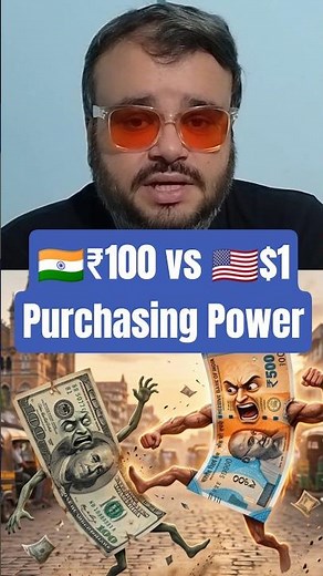 Why $1 Is not equal to ₹100. Purchasing power parity explained.