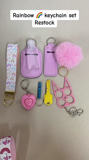 Spring Rainbow Keychain Collection