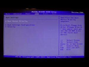 How to change the PC's Boot Order