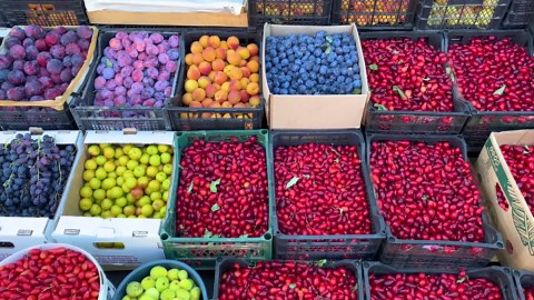 Huge figs from the bazaar turned into village jam and pie