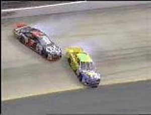 Geoff Bodine and Jimmy Spencer spin at Bristol, 1997
