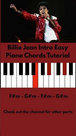 Michael Jackson Billie Jean Easy Intro Piano Chords Tutorial | Trending Songs