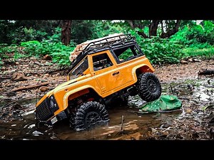 Go Anywhere with Upgraded 4WD RC Crawler kit, MN D90 Defender