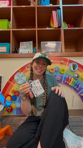 Abby 🫧🧸🚂🪐 on Instagram: "Here’s how I made my lanyard AAC choice board (and the why behind why I made it). Let me know if you have any questions! • I made this specifically for a student who goes selectively mute when he gets dysregulated. Offering verbal choices seems to overwhelm him more so my hope is to remove the stress of having to find the right words in these moments and instead let him see visual examples of different choices he can make in these times. • And let’s this be an encour