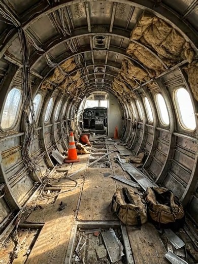 Old Damaged Aeroplane Transformed into Luxury Airplane