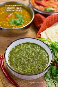 Mauritian Roti - Rougaille Sauce and Coriander Chutney Recipe