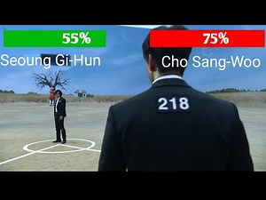 Squid Game - Gi-Hun VS Sang-Woo Ending Fight in English With Health Bar