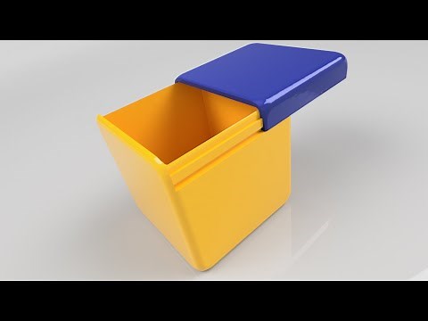 Box with sliding lid 3D printing Fusion 360 Tutorial German CAD