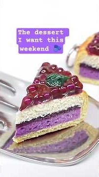 Miniature Blueberry Cheesecake made with Polymer Clay #wip #miniature #miniaturefood #miniaturelife