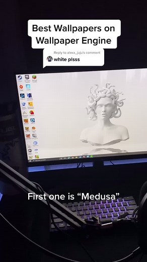 White Wallpaper Engine for PC Gaming Setup