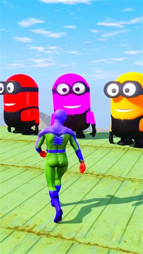 GTA 5 Epic Water Ragdolls Spiderman Jump/FailsEp 5 #shorts