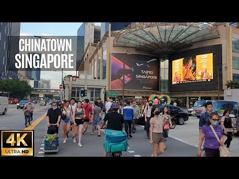 Chinatown Singapore Walking Tour [4K] - Insane Views of the Street Scene & Culture