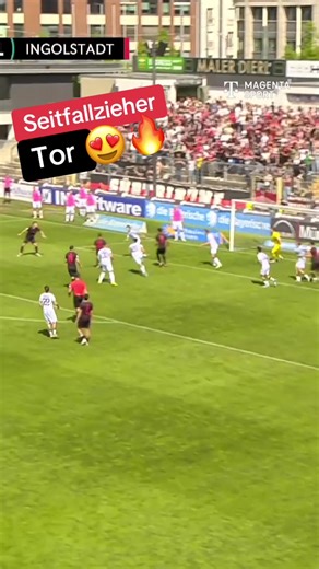 Kann man mal so machen! 😍 Ein Traumtor von Max Besuschkow 🔥 Alle Spiele der 3. Liga siehst Du LIVE bei #MagentaSport