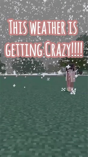 This weather is crazy!! #minecraft #gaming #viral #funny #memes #shorts #fyp #shortvideos #weather