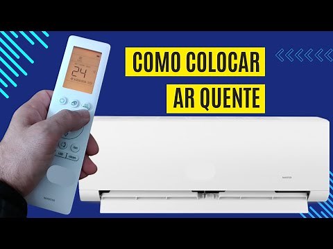 Como ligar o ar quente o modo heat no ar condicionado Midea xtreme save