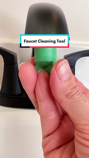 Did you know you can remove the little faucet screen where water comes out of to clean it? That’s called the faucet aerator, and all you need is an aerator key #tiptok #cleantok #hometips #tiktoktaughtme #cleaningtipsandtricks