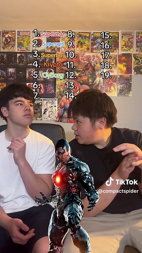 Naming characters with Laser vision challenge against @joshuainacio2 || how many could you name? Did we forget any characters? #marvel #dc #comictok #trivia #guessthecharacter