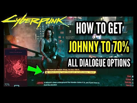 How to Get Johnny to 70% All Dialogue Options in Cyberpunk 2077 (How to Get the Secret Ending)