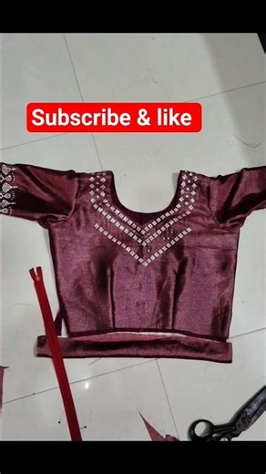 simple blouse banane ka trika #silai #shorts fine silai studio