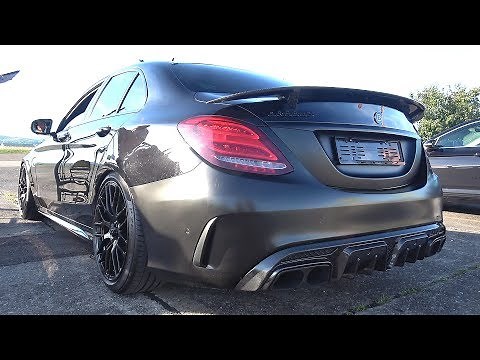 BRABUS 800 4.0L V8 C63 S AMG! - Start Up, Revs, Drag Racing!
