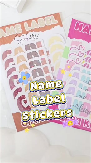 Custom Name Label Stickers Available Now!