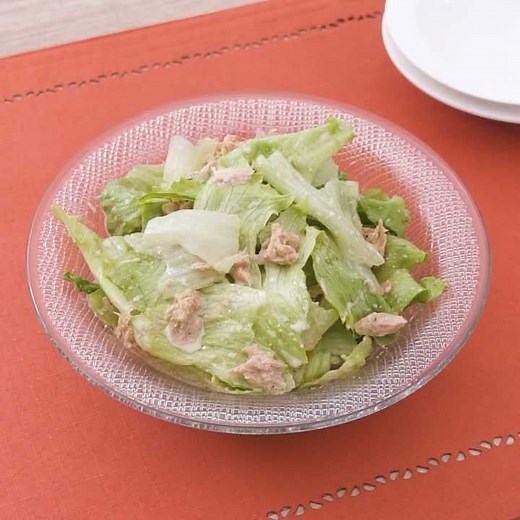 5分で作れる！ レタスのツナサラダのレシピ動画・作り方 | デリッシュキッチン