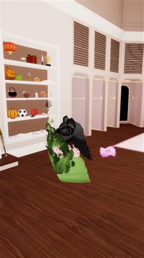 I made a wolf hiding in bushes or branch rate u all