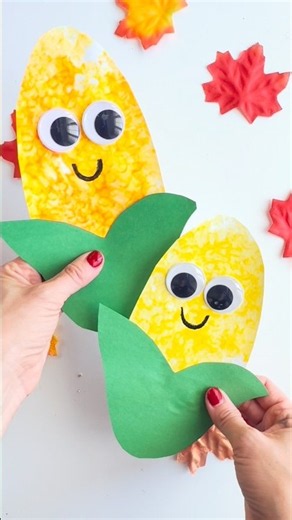 Make a cute little corn fall craft!