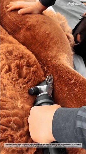 Amazing Sheep Shearing Process! Fast Wool Harvesting Technology