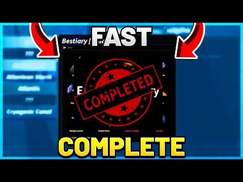 How To COMPLETE DESOLATE DEEP Bestiary FAST in FISCH Roblox!