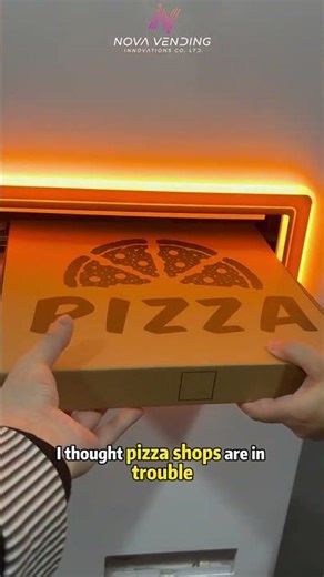 I just ate a 3-minute vending-machine pizza—are pizza shops in trouble? 🍕😳