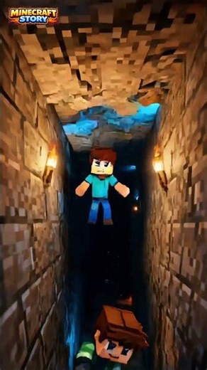 I Dug Straight Down… And Found Myself 😳 #horrorminecraft #scaryminecraft #shortsviral