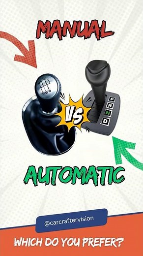 Manual vs Automatic: Which Transmission Rules the Road?#ManualVsAutomatic #Cars #automobile