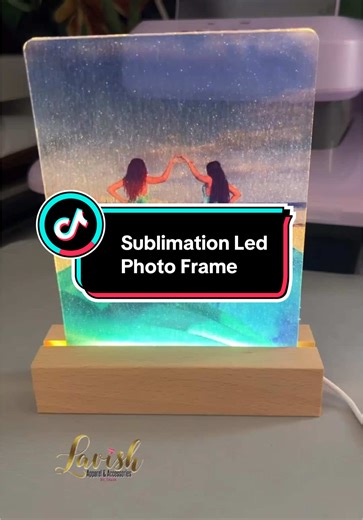 Sublimation LED Acrylic Photo Frame Night Light Guide