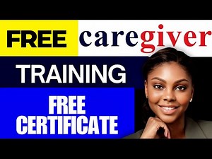 FREE CAREGIVER ONLINE TRAINING WITH FREE CERTIFICATION | NO PAYMENT IS NEEDED TAKE COURSE ON PHONE📱