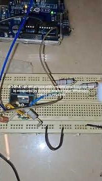 4-20mA current source with arduino uno. Loop current is measured by Arduino analog input.