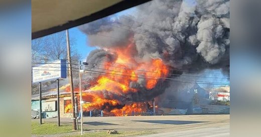 Half-mile radius around Harrison Township store evacuated after fire