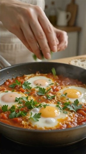 Easy Shakshuka | Eggs in Rich Tomato Sauce 🍳