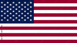 Motion graphic video animation. American Flag close-up. Animation of United States flag. Independence Day. Celebrate USA and 4th of July. Great for History. Stock Video