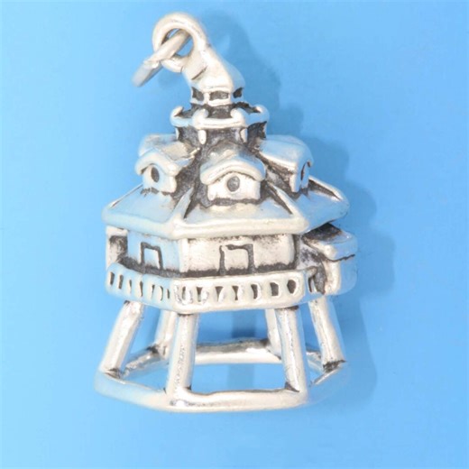 Thomas Point Shoal Lighthouse 3D Sterling Silver Charm, Chesapeake Bay Pendant, Nautical Travel Jewelry - Etsy