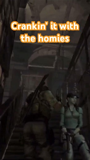 Chris is crankin’ it #residentevil5 #residentevil #livestream #gaming #funny