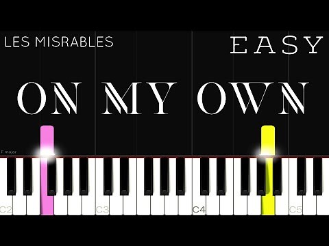 Les Miserables - On My Own | EASY Piano Tutorial